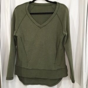 Lululemon Army Green Sweatshirt